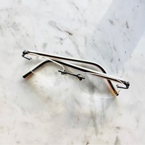 Bebe “Racy Plum” Rimless Designer Eyewear Frames